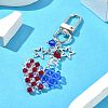 Heart Imitation Austrian Crystal Pendant Decorations HJEW-TA00114-3