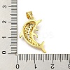 Brass Micro Pave Cubic Zirconia Pendants FIND-Z023-02C-3