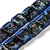 Handmade Dichroic Foil Glass Beads Strands DICH-U001-07I-1