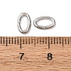 Tarnish Resistant 304 Stainless Steel Open Jump Rings X-STAS-Q186-03-8x5mm-4
