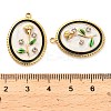 304 Stainless Steel Enamel  Pendants STAS-B084-07G-02-3