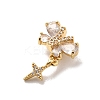 Brass Micro Pave Cubic Zirconia Beads KK-Z131-08G-2