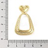 Rack Plating Brass Micro Pave Clear Cubic Zirconia Pendants KK-H474-19G-05-3