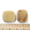 Natural Red Aventurine Rectangle with Chakra Sign Figurines Display Decorations DJEW-K025-02D-3