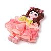 Cartoon Girls Opaque Resin Decoden Cabochons RESI-S392-05A-01-2