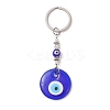 2Pcs Evil Eye Lampwork Keychains KEYC-JKC01454-2