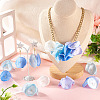 20Pcs 5 Style Silk Artificial Rose Flower Pendant PALLOY-TA00202-7