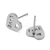 Non-Tarnish 304 Stainless Steel Stud Earrings EJEW-M242-02J-P-2