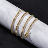 Rack Plating Brass Box Chain Necklaces for Women NJEW-A035-05G-01-2