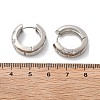 Clear Cubic Zirconia Star Hoop Earrings LS-EJEW-C022-06P-01-5