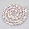 Electroplate Glass Beads Strands EGLA-S176-01-A02-2