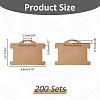 100Pcs Paper Bracelet Display Cards CDIS-WH0027-11B-02-2