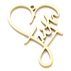 Ion Plating(IP) 304 Stainless Steel Pendants LS-STAS-B016-06G-1