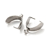 Non-Tarnish 201 Stainless Steel Pendant Pinch Bails STAS-Q310-02P-2