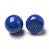 Resin Half Round Stud Earrings with 304 Stainless Steel Pins EJEW-D056-03P-3