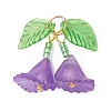 5Pcs 5 Colors Transparent Acrylic Pendants PALLOY-MZ01206-2