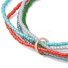 Seed Beads Multi-strand Stretch Bracelets for Women BJEW-JB10544-4