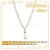 1pc 304 Stainless Steel Letter Pendant Necklaces NJEW-LP0001-39I-G-2