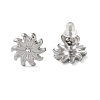 Non-Tarnish 304 Stainless Steel Embossing Stud Earrings LS-EJEW-U001-06P-02-1