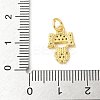 Brass Micro Pave Cubic Zirconia Pendants KK-U053-01G-02-3