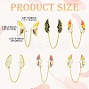 6Pcs 6 Styles Wings Enamel Pins JEWB-CJ0001-39-2