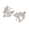 Brass Micro Pave Cubic Zirconia Peg Bails CU-CBA8264-03P-2