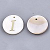 Natural Freshwater Shell Pendants SHEL-N027-04I-1