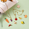 Alloy Enamel Pendants ENAM-CD0001-06-8