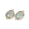 Natural Amazonite Faceted Connector Charms G-K347-11G-04-2