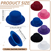 6Pcs 6 Colors EVA Fabric Hat Base DIY-BC0014-06-2