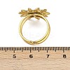 Heart Sun 304 Stainless Steel Enamel Finger Rings for Women RJEW-G355-08G-02-5