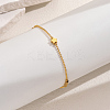 Fashionable Vintage Beach Style Brass Fringed Adjustable Anklets for Women RU9531-1-1