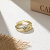 925 Sterling Silver Adjustable Finger Rings for Women RJEW-H257-05G-1