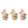 Painted Alloy Pendants LS-PALLOY-P288-05G-08-3