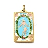 Tarot 304 Stainless Steel Enamel Pendants STAS-M119-07L-G-1
