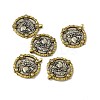 Rack Plating Brass Micro Pave Clear Cubic Zirconia Pendants KK-I696-09-3
