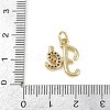 Brass Micro Pave Clear Cubic Zirconia Pendants KK-D409-36G-A-3
