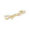 Brass Micro Pave Cubic Zirconia Pendants LS-KK-M326-13B-G-2