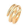 Flower 304 Stainless Steel Cuff Rings for Women LS-RJEW-Z123-02G-3