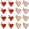 2Sets 2 Colors Alloy Rhinestone Pendants FIND-SC0015-76-1