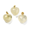 Natural Lemon Quartz Pendants G-J386-H18-G-1