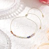 Chakra Theme Adjustable Natural Mixed Gemstone Braided Bead Bracelets for Women BJEW-JB11618-03-1
