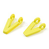 Rack Plating Spray Painted Alloy 2-Loop Link Pendants PALLOY-N176-01V-3
