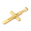 PVD Vacuum Plating 304 Stainless Steel Pendants STAS-C105-03G-2