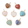 Natural & Synthetic Mixed Gemstone Pendants PALLOY-JF04775-1