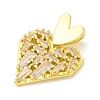 Brass Pendants with Cubic Zirconia KK-D536-06G-2