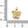 Brass Clear Cubic Zirconia Flower Connector Charms KK-P295-52G-02-3