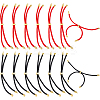 14Pcs 2 Colors Adjustable Round Polyester Braided Cord Slider Bracelet Makings FIND-HS0002-12-1