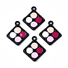 Rack Plating Alloy Colorful Enamel Spray Painted Pendants LS-ENAM-T011-125-1