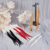 4 Pairs 4 Colors Faux Suede Tassel Earrings EJEW-FI0003-10-4